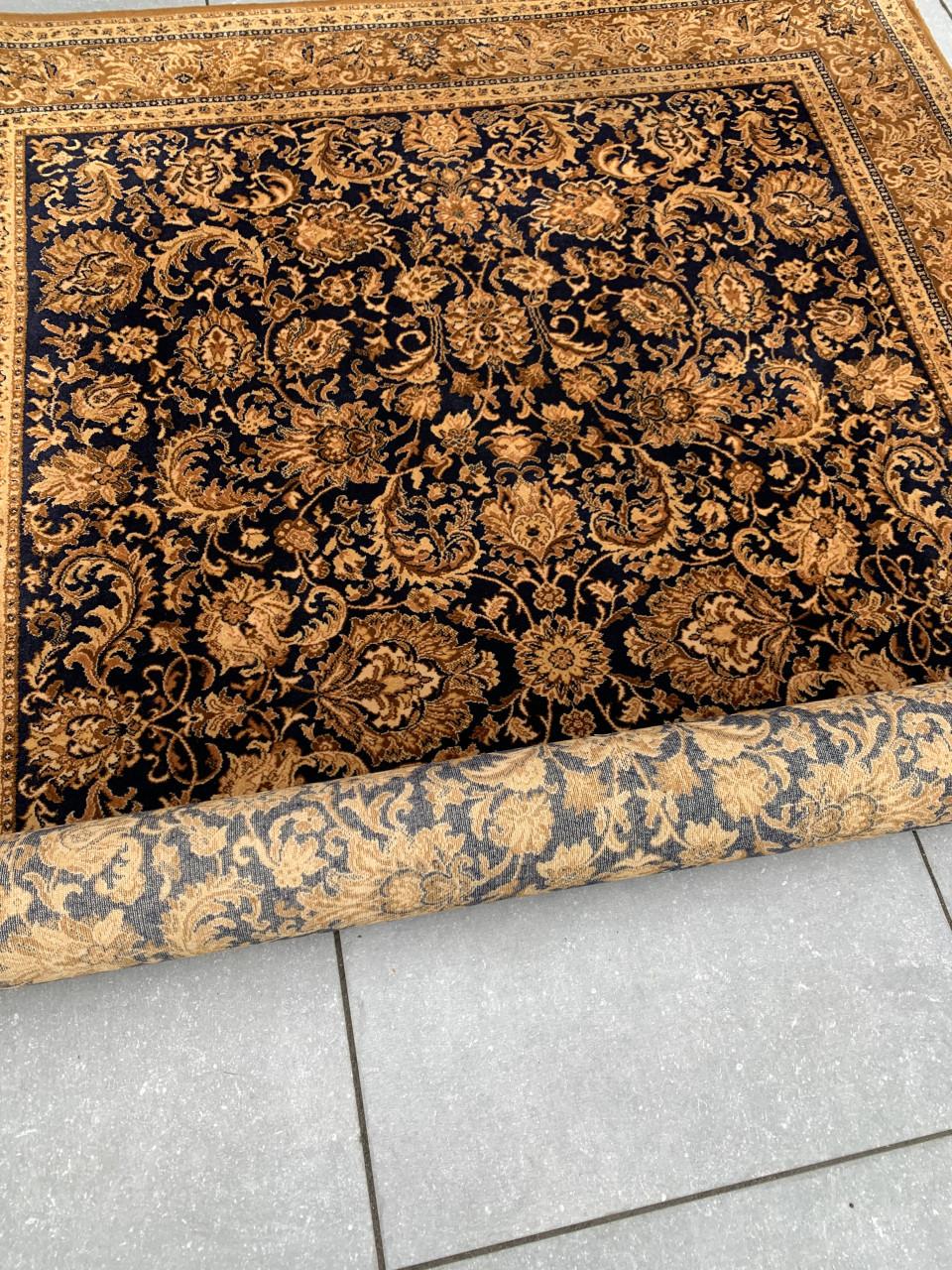 🤎Prachtig Sfeervol Donker-Blauw/Bruin Vintage Vloerkleed 🤎