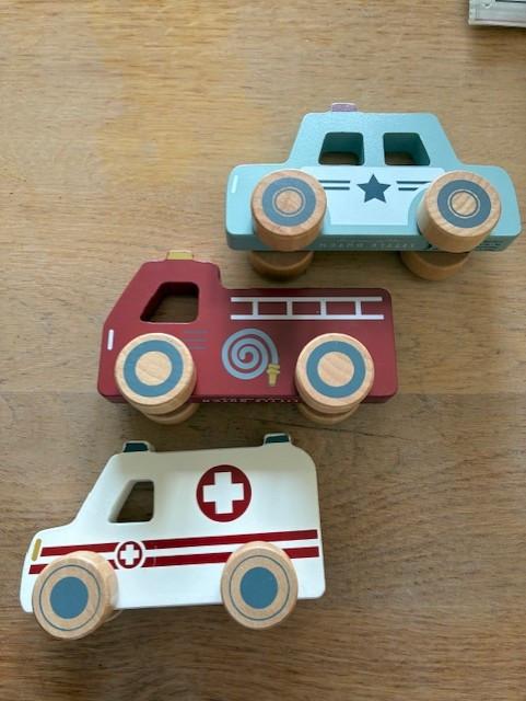 Set van 3 hulpverleningsauto's Little Dutch (brandweer, politie, ambulance)
