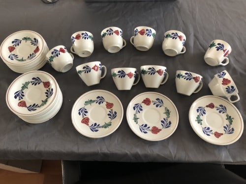 Kop en schotels Boerenbont