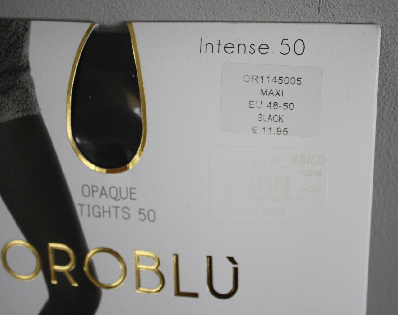 Nieuw in verpakking panty maat 48