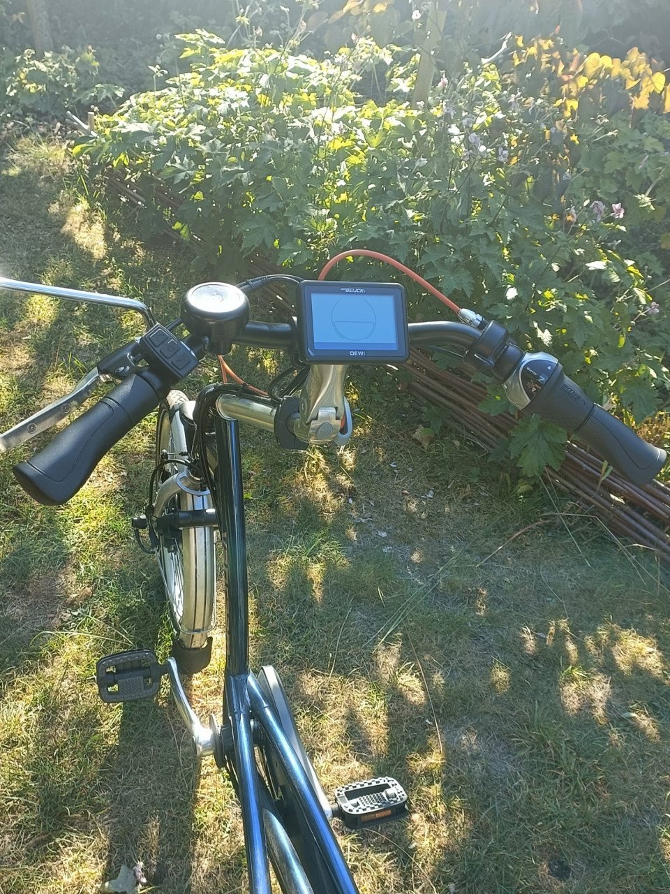 Net ingereden van raam fiets.