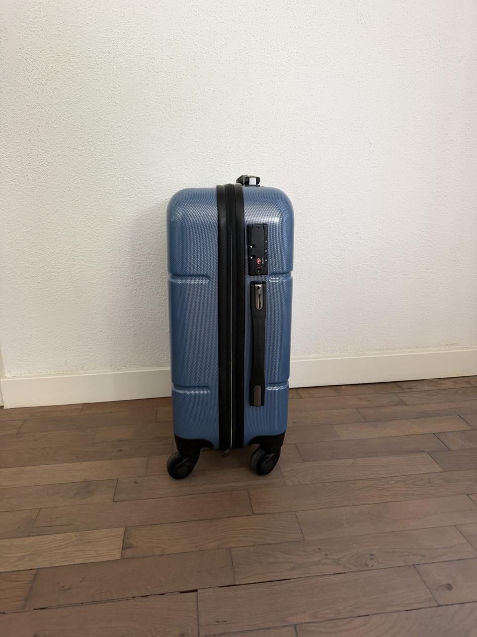 Hardcase handbagage trolley ANWB blauw met slot