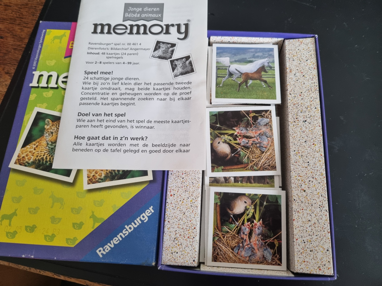 Memory Jonge dieren Ravensburger Kompleet