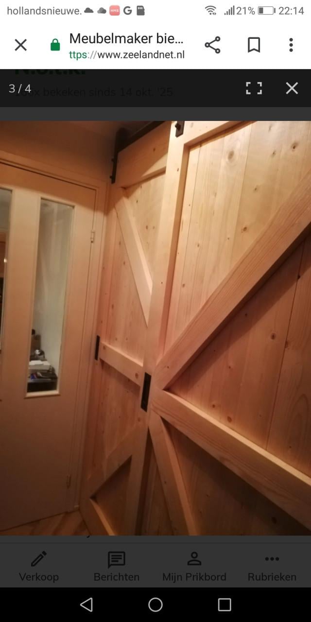 Meubelmaker biedt zich aan