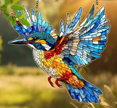 Ijsvogel #5 ( nieuw ) zonnevanger , raamhanger