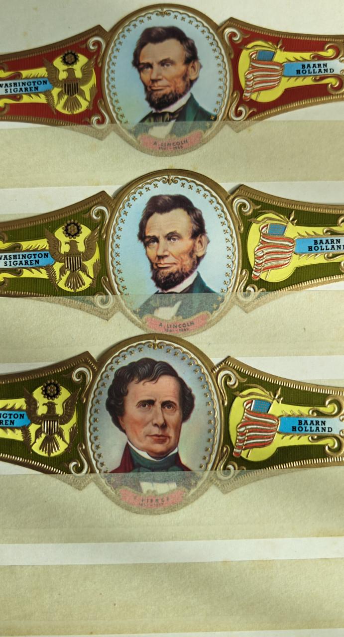 Een boekje met Sigarenbandjes