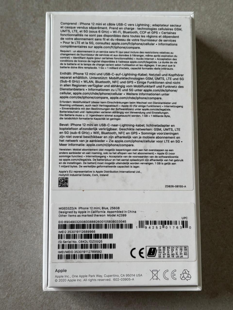 IPhone 12 Mini 256 GB | Blauw