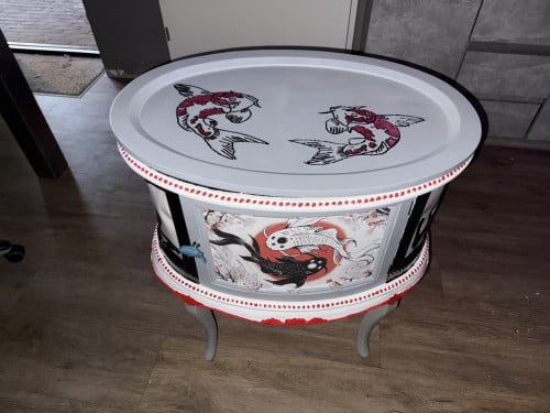 Bijzettafel thema; KoiKarpers