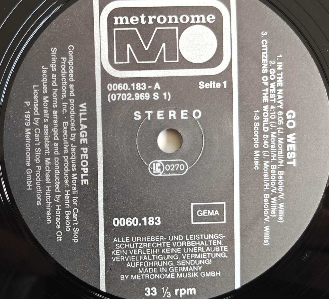 Te Koop LP Village People – Go West