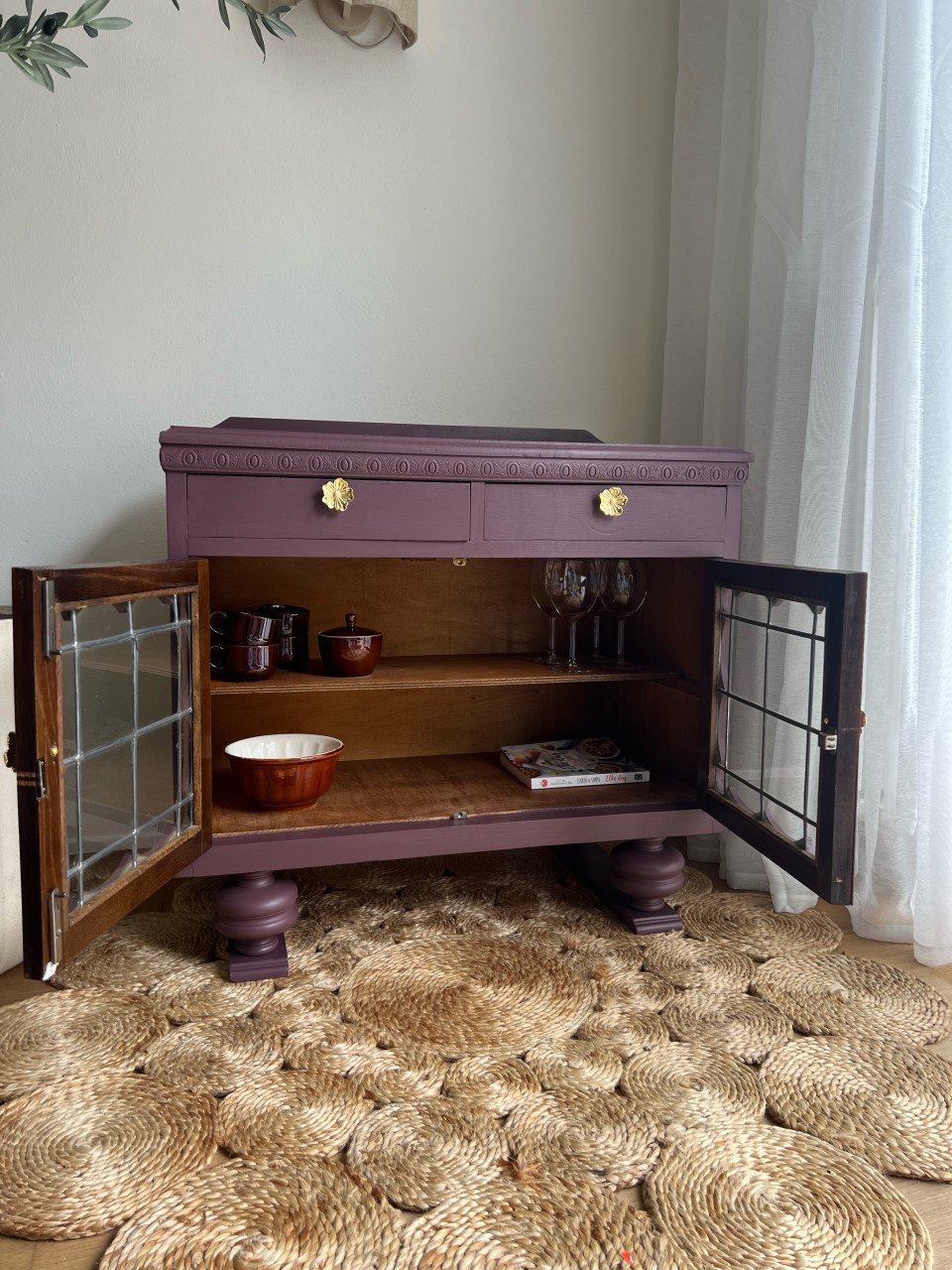 Vintage kastje glas-in-lood | gerestyled