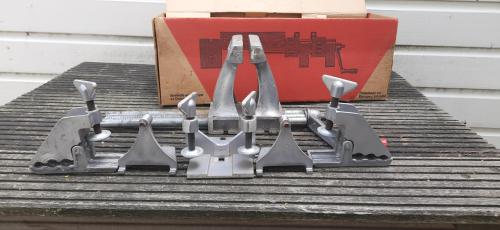 4-in-1 gereedschap bankschroef, schaafbank, klem, lijmpers in orginele doos