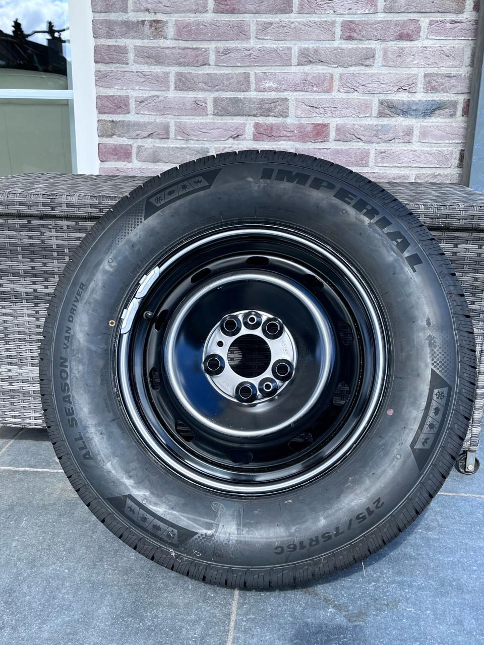 NIEUW camper reservewiel met band 16"  Imperial All Season band