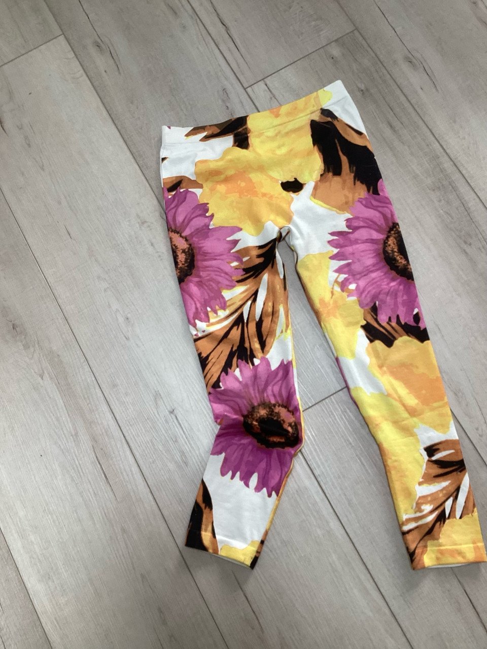 Nieuwe fleurige legging mooie kwaliteit maat L