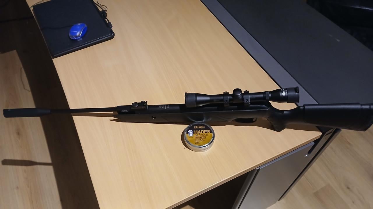 Luchtbuks zwaar kaliber 7.62mm