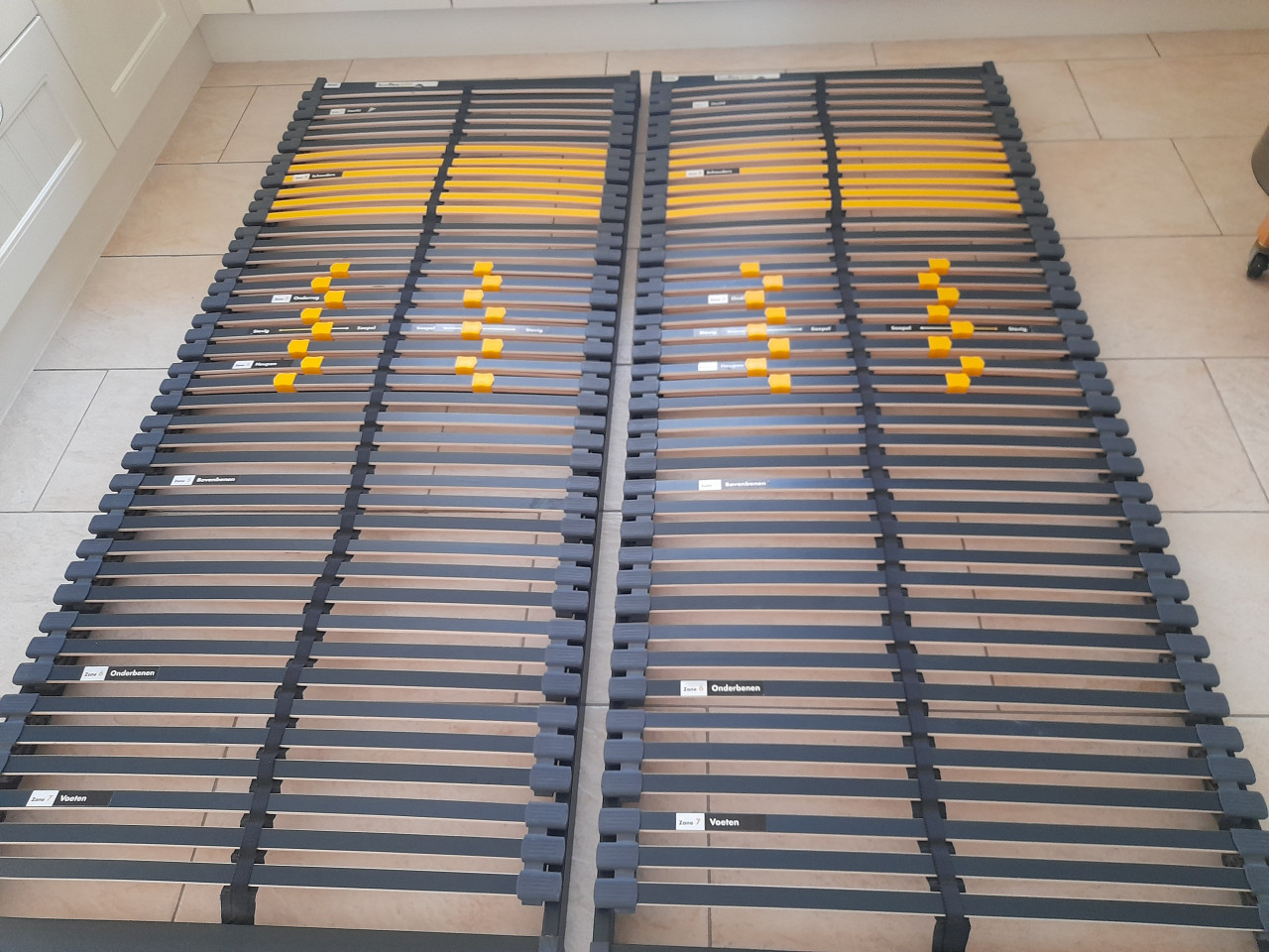 2 x Bossflex lattenbodem 80 x 200 ( in goede staat )