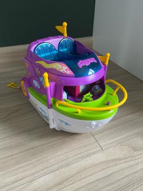 Pinypon set: boot, auto, vele accessoires en meerdere poppetjes