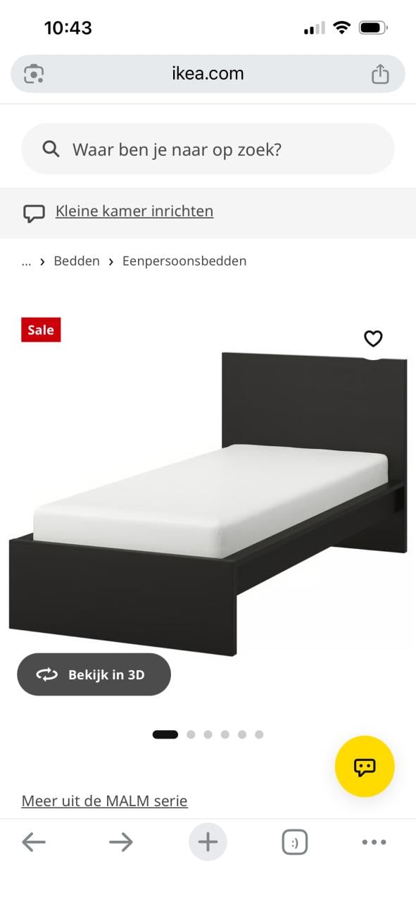 Bed 1 persoon