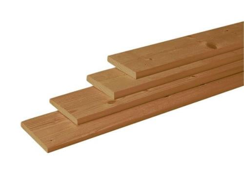 Douglas geschaafde plank 1,8 x 16 x 180 cm, groen geïmpregneerd