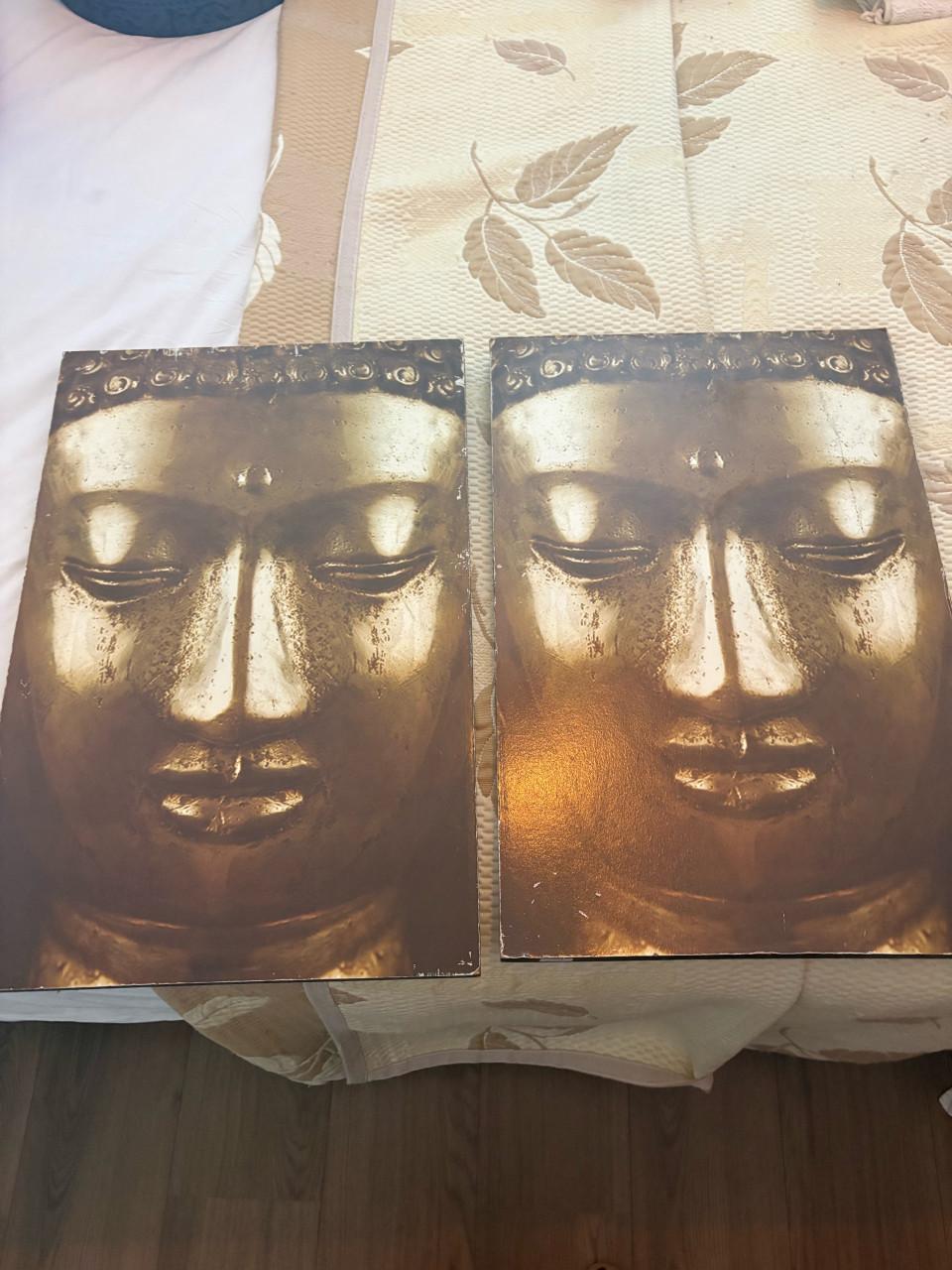 2 Budha posters op canvas