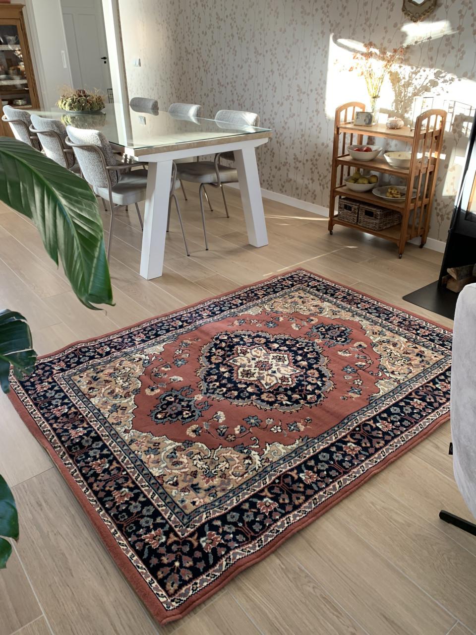 💖Super Leuk Oud Roze Vintage Vloerkleedje💖186 bij 140 cm✨