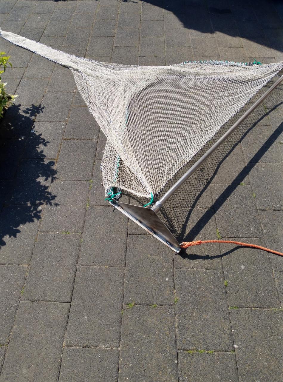 Te koop garnalen/vis/aasnet