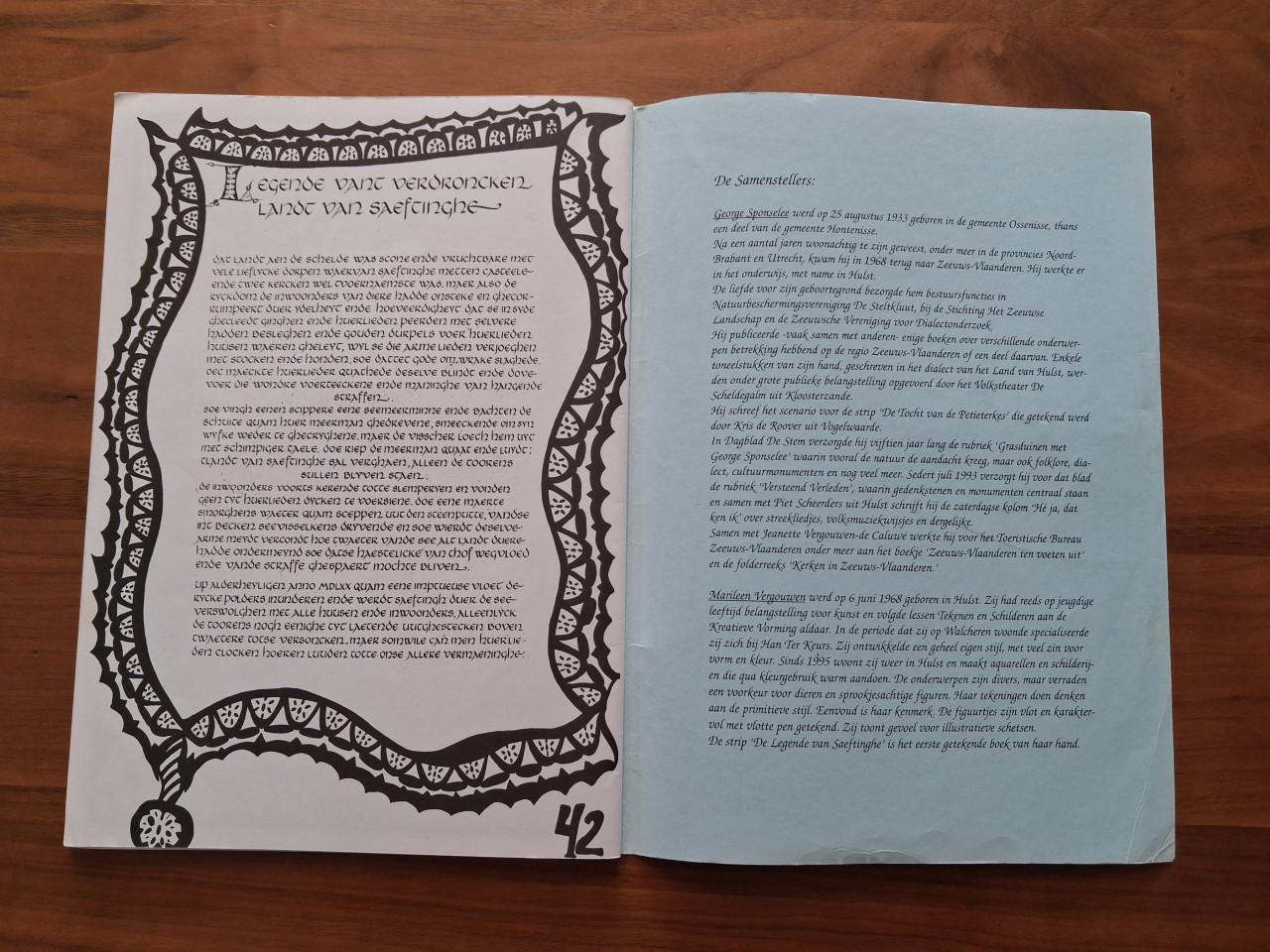 Stripboek: Legende van't Verdronken Land van Saeftinghe