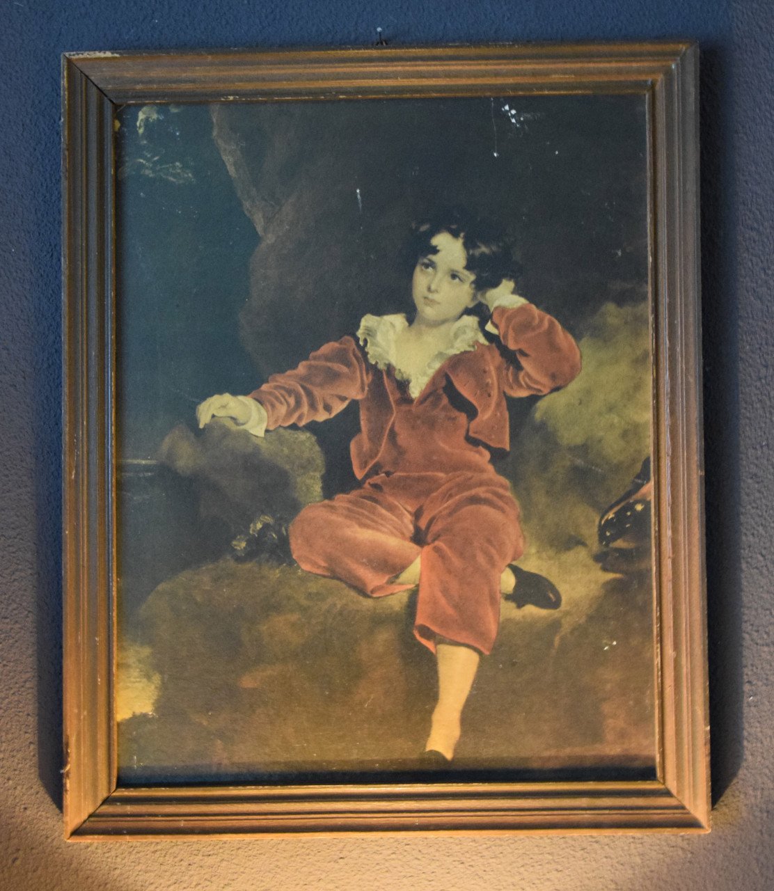 Schilderij The red boy
