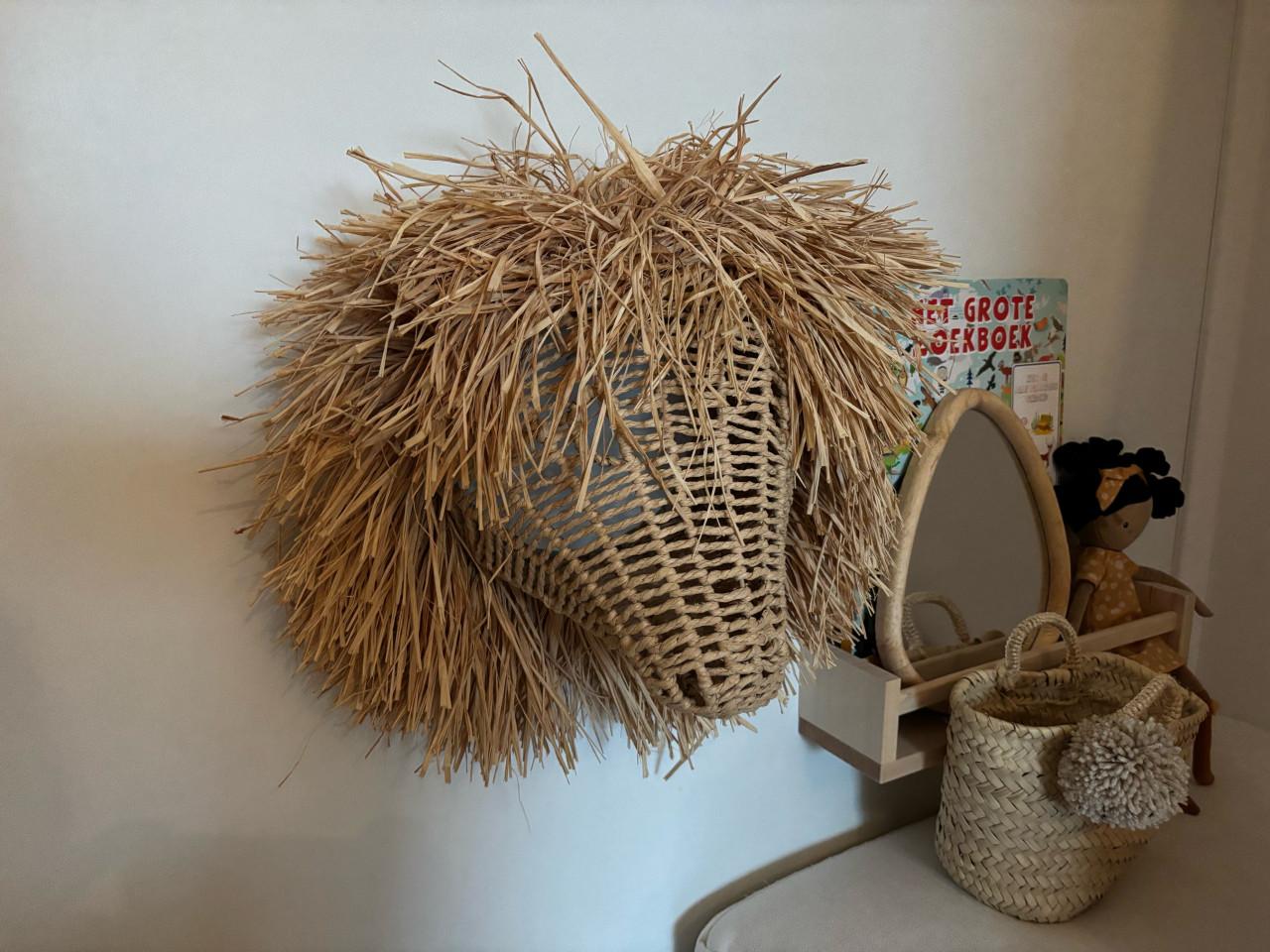 Wandkop Leeuw Bruin (Kwantum)