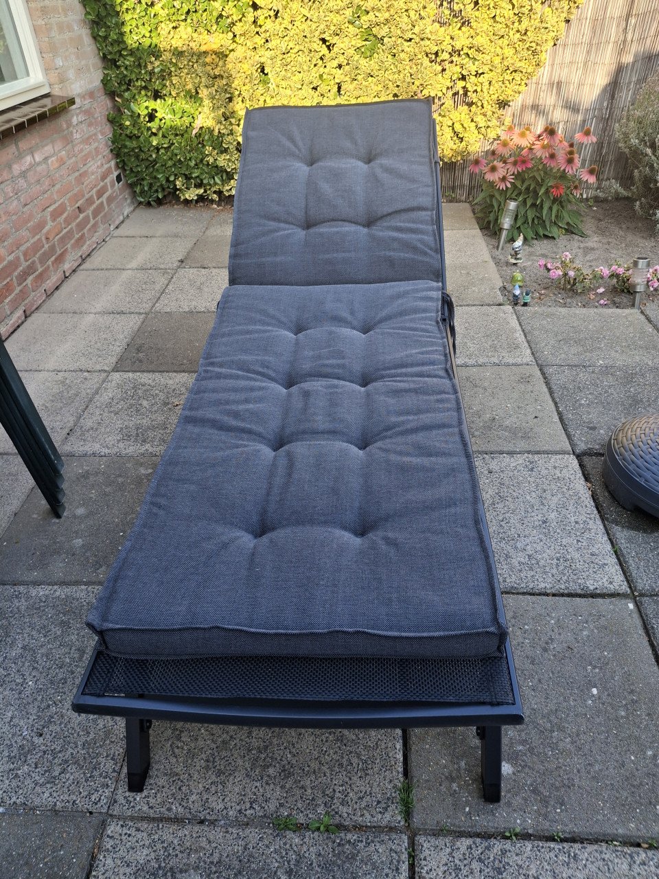 Tuin Ligbed-stoel en kussen