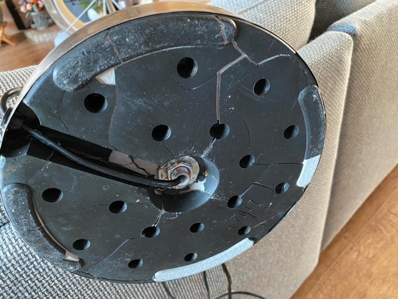 Stijlvolle staande lamp met dubbele kap