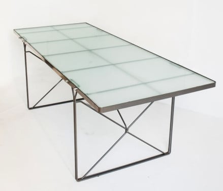 Vintage eettafel Ikea Niels Gammelgaard Scandinavisch 200x85 bureau