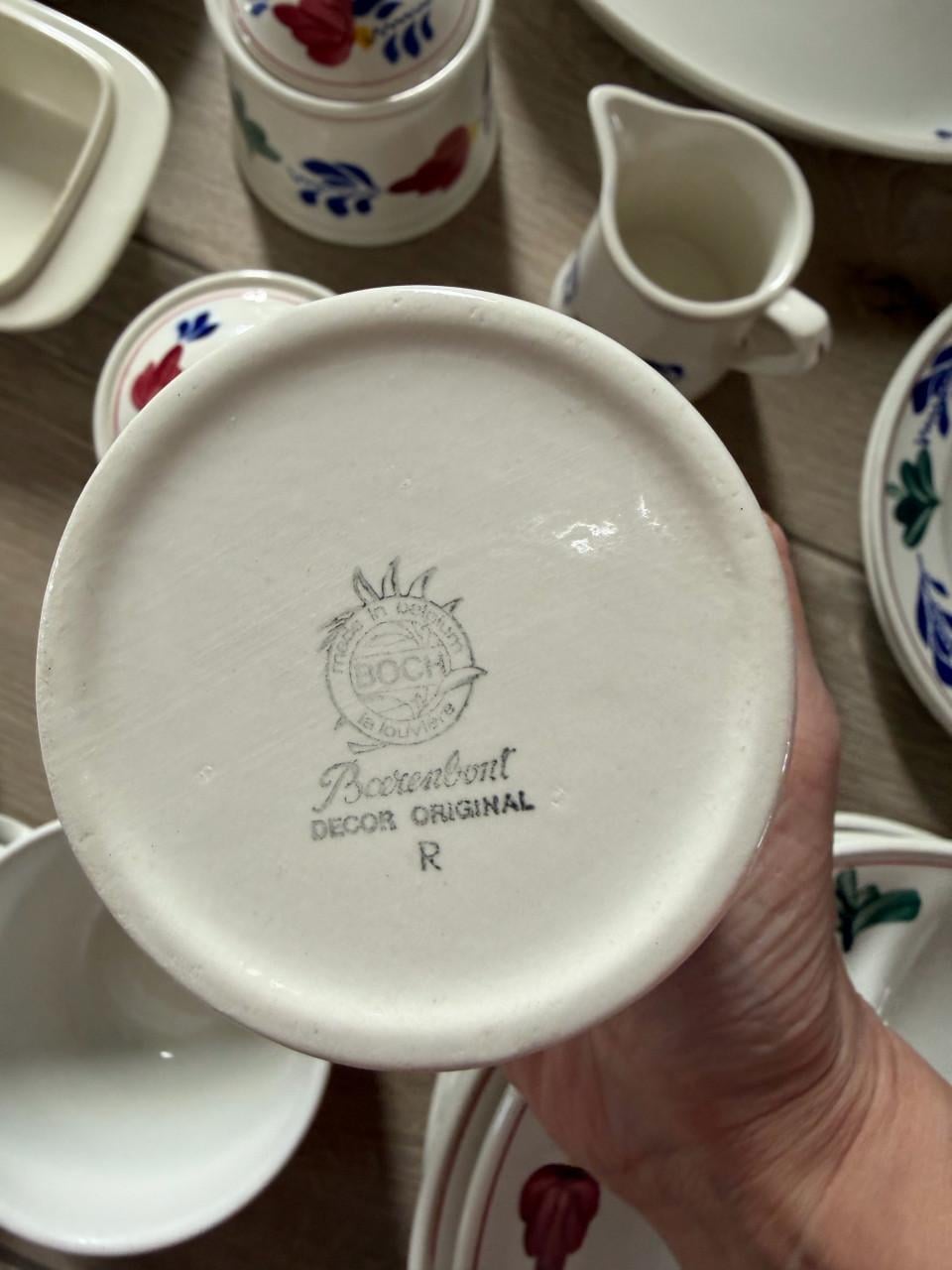 Boch boerenbont servies