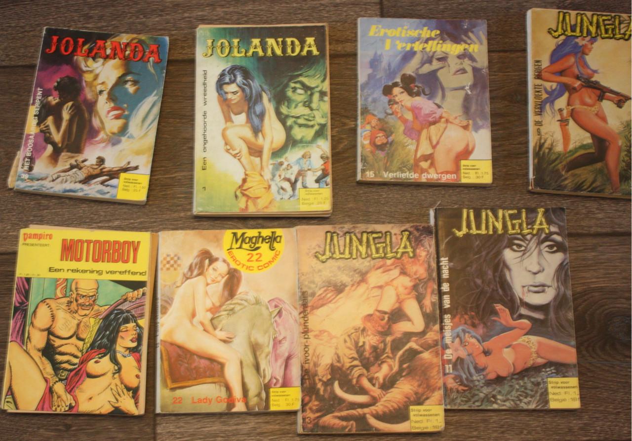 Erotische strips-zeer grote partij