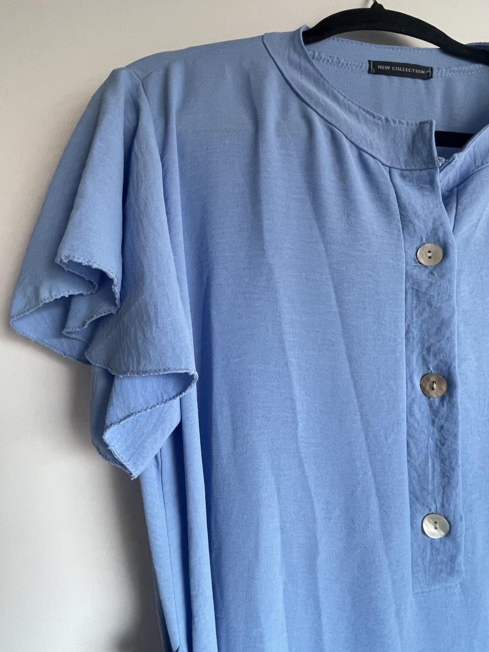 Nieuwe Lichtblauwe Dames Zomerjurk Maat L