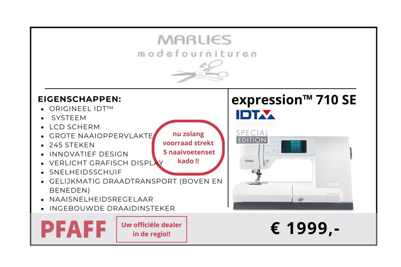 PFAFF special EDITION...mooi in 't wit!!