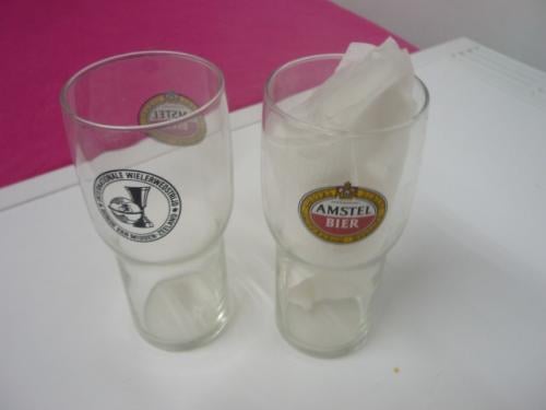 Wielrennen 2 bierglazen van de Ronde van Midden-Zeeland