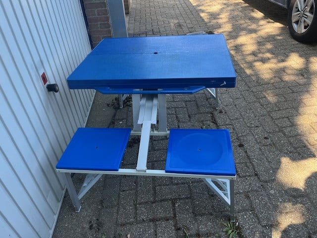 Campingset tafel met bankje