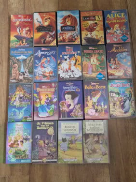 Videobanden o.a Disneyfilms