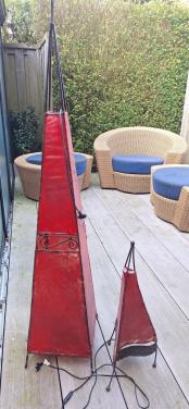 Twee Marokkaanse vloerlampen