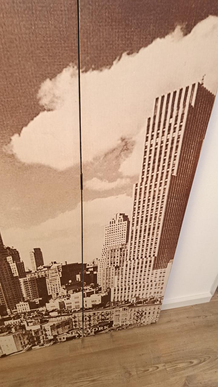 Kamerscherm New York bij daglicht 120x170 cm in kleur