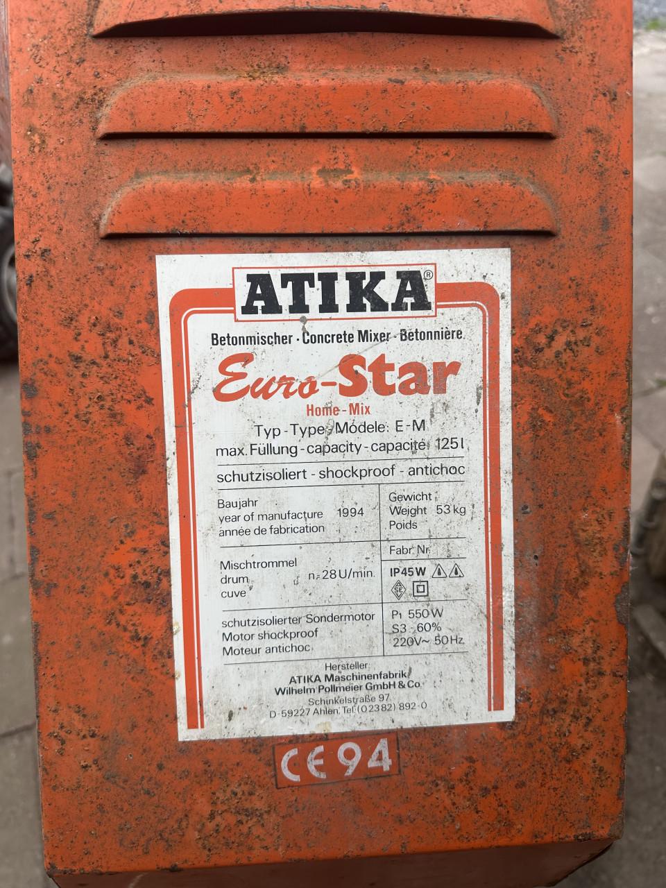 Te Koop Beton/speciemolen Atika