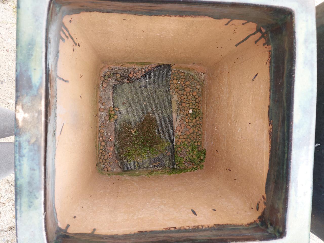 2 antraciet bloembakken