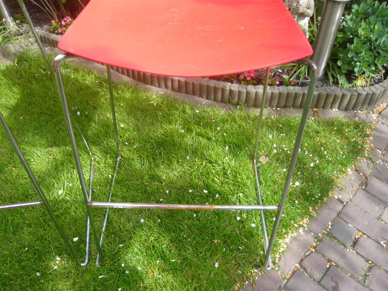 2 rode barkrukken