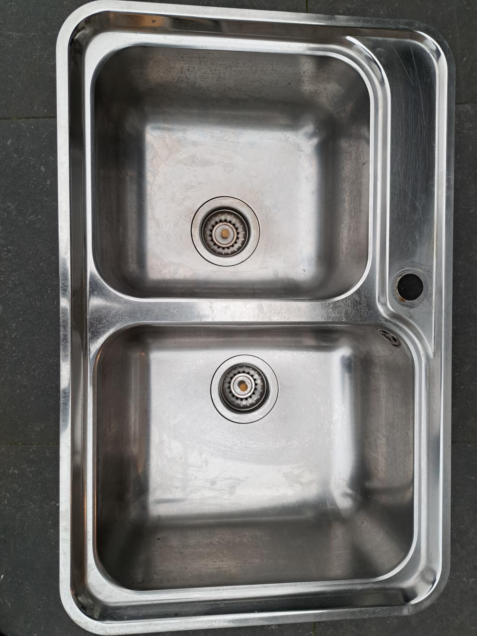 Spoelbak dubbel inbouw