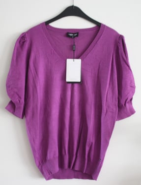 Nieuwe paars met glittergaren shirt maat xl