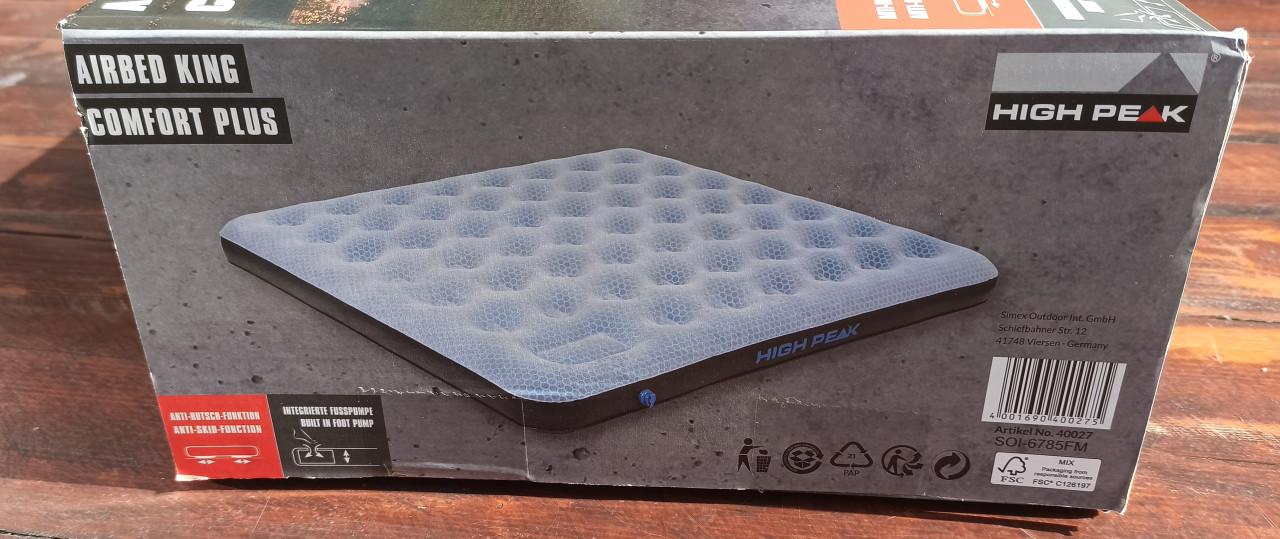 KING SIZE - High Peak Comfort Plus Luchtbed geïntegreerde pomp
