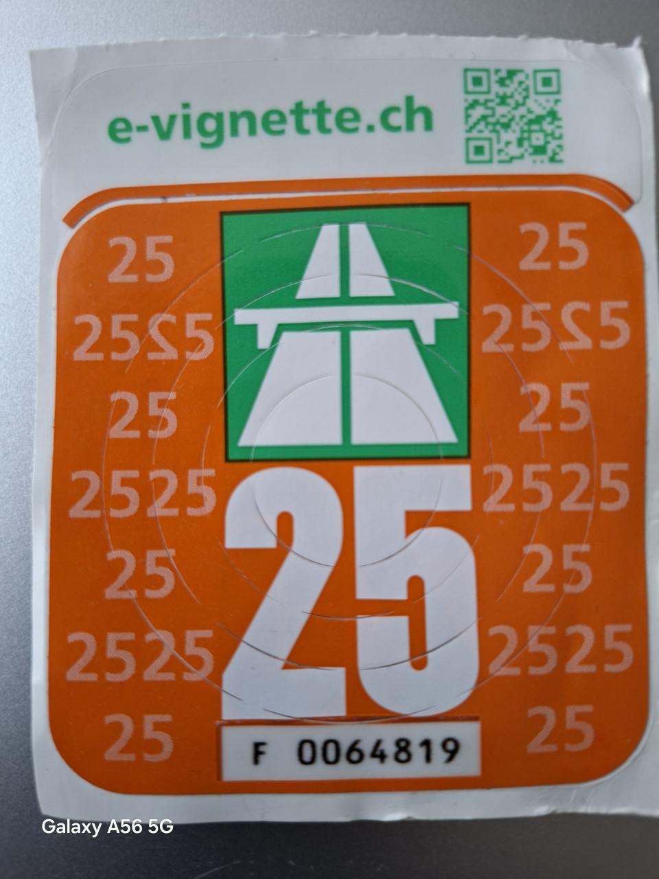 Wegen vignet  Zwitserland