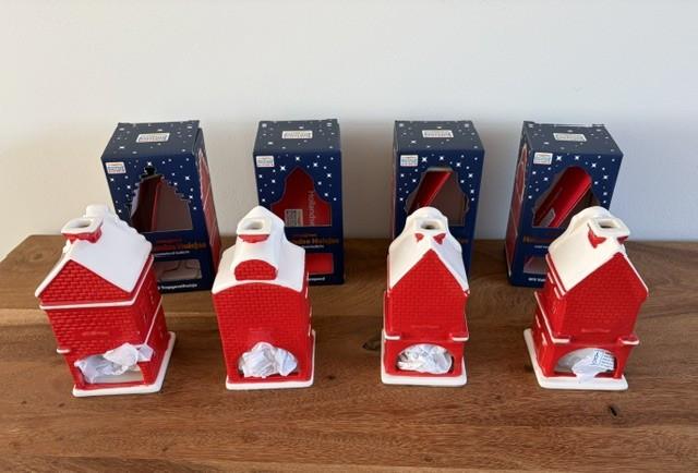 Nieuw | 4 Hollandse Huisjes met Twinkelend Ledlicht