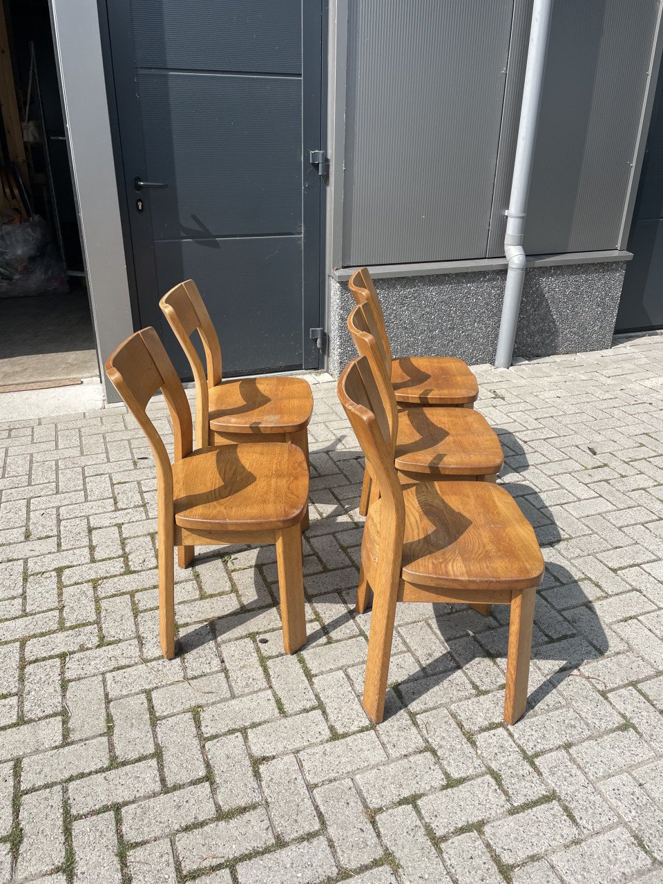 Set Deens vintage jaren 70 stoelen