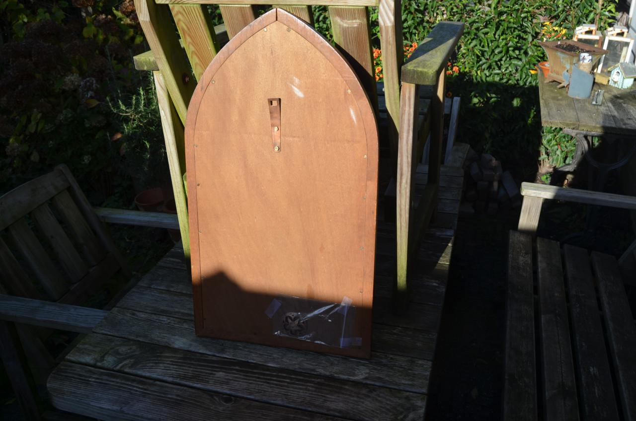 Maria met kind grote plaquette van koper